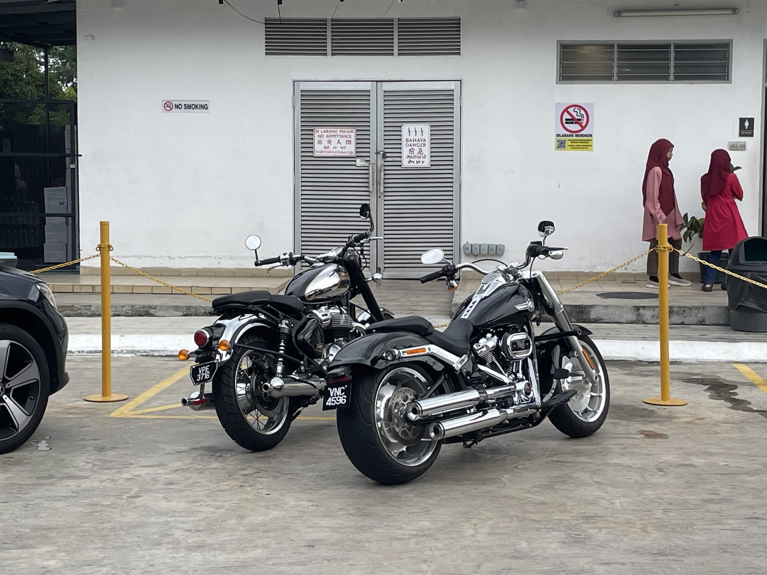 800 plus km over 2 days (KL – Penang – KL) in a RE and Harley